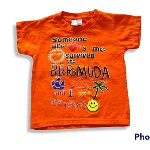 Phantom - Toddler Size 2T - Orange Vacation Souvenir - Bermuda Triangle